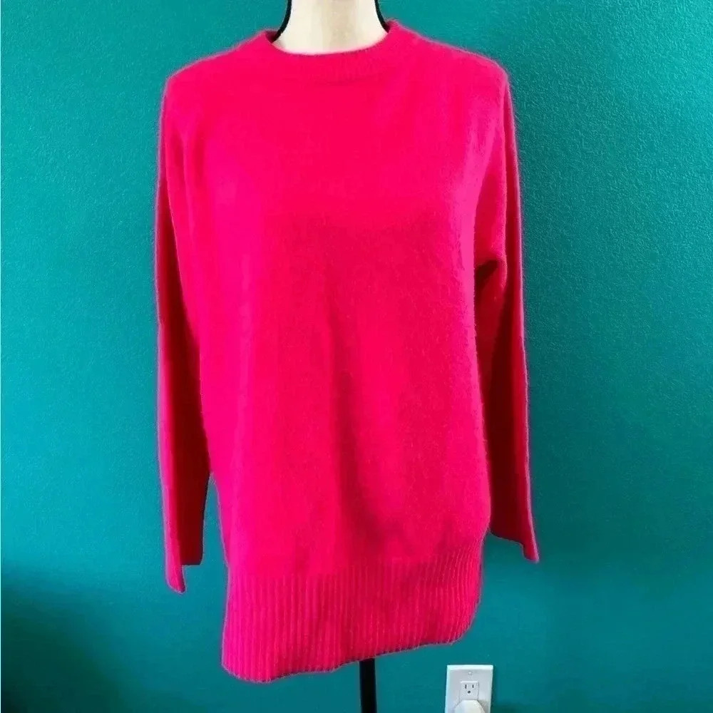 A new day neon pink super soft oversized sweater in size small